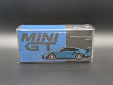 1:64 MINI GT Porsche 911 GT2 RS Weissach Package Miami Blue #344 LHD