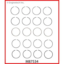 Enginetech Engine Piston Ring Set M87534-.50; 88.00mm Bore