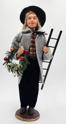 Victorian Man Caroler Christmas Tree Shop 12''