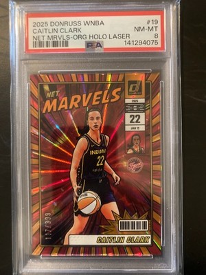 2025 Panini Donruss WNBA - Net Marvels Caitlin Clark Holo Orange