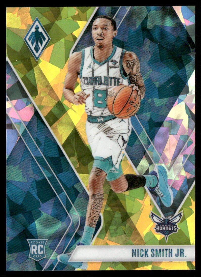 Nick Smith Jr. 2023-24 Panini Phoenix Yellow Ice #255 RC Charlotte Hornets /175