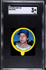 1973 Topps Candy Lids Set-Break Don Sutton SGC 3