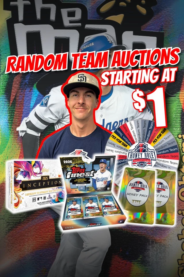 BASEBALL BREAKS, '26 Finest, '25 Inception & Honey Packs Starting at $1