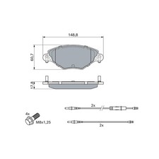 ✅ BOSCH BREMSBELAGSATZ SCHEIBENBREMSE VORNE 425215 NEU DE STOCK