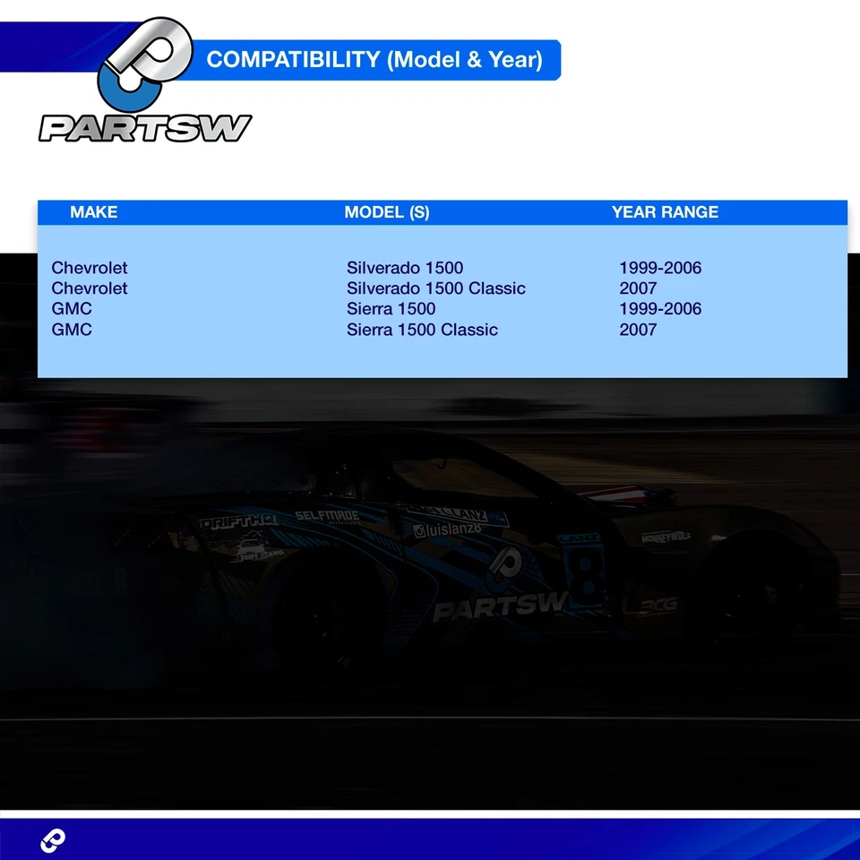 PartsW Chevrolet Silverado Sierra 1500 4Pc Front Ball Joint Kit - Image 2 of 4