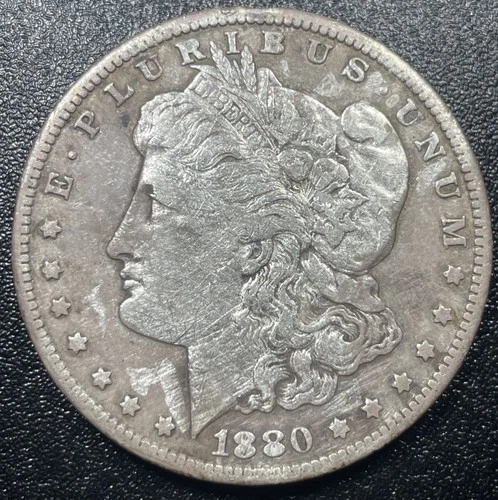 1880-CC Morgan Silver Dollar $1 XF Extra Fine Details Carson City Mint