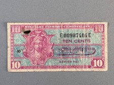 1954 United States of America - 10 Cents Military Payment Certificate