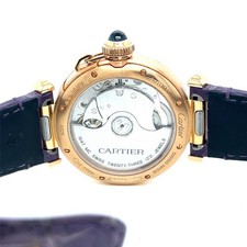 CARTIER PASHA 35MM 18K ROSE GOLD DIAMOND BEZEL WJPA0012 EXTRA STRAPS, BOX 11