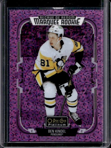 2025-26 O-Pee-Chee Platinum Ben Kindel Violet Pixels RC Marquee Rookie #/299