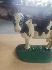 Vtg 3.5 Pound Vintage Cast Iron Cow Door Stop  & Boot Scraper — photo 2