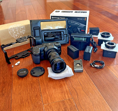 ANAMORPHIC Black Magic Pocket Cinema Camera 4k RIG BUNDLE!