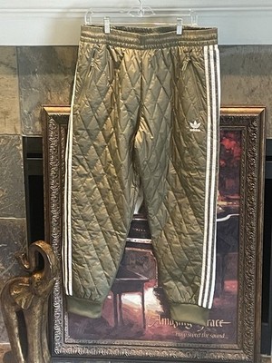 Adidas Originals Men s Adicolor Classics SST Quilted Track Pants M Prime Green
