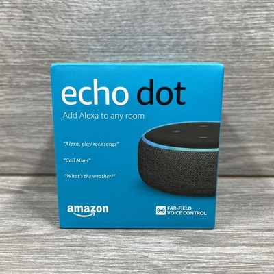 Brandneu, versiegelt Amazon Echo Dot (3. Gen) Smart Lautsprecher anthrazit Stoff neu in OVP