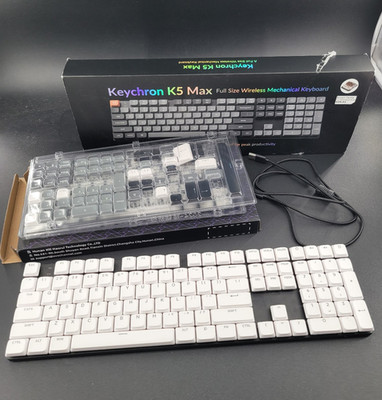 Kechron K5 Max Low Profile Keyboard White Backlight Brown Switches