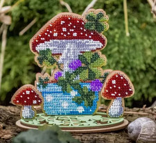 DIY Crafts beginner Bead embroidery kit Crafts Decor with Stand gift for kids