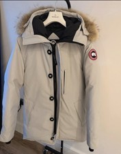 Chateau Dusty White Birch Parka Jacket - Rare Discontinued Colour Canada Goose M