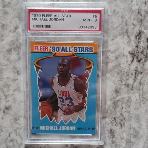 Fleer 1990-91 All-Stars Michael Jordan #5 PSA 9 Basketball Card