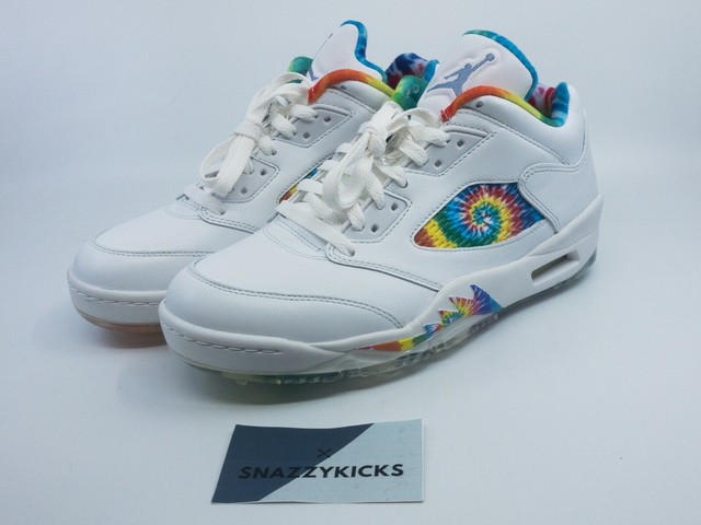 tie dye jordan golf shoes
