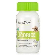 Organic Licorice Root Powder Capsules Liquorice Glycyrrhiza Digestive Support