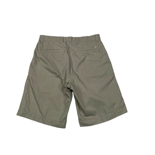 Callaway Golf Shorts Mens Size 32 X Series Khaki Pinstripe Flat Front - Picture 7 of 7