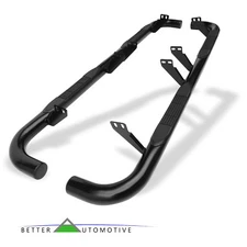 3" Black Side Step Rails for 2003-2010 Hummer H2/H2 SUT Nerf Bars Running Boards