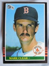 1985 Donruss Boston Red Sox Baseball Card Pick one