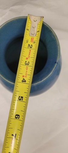Cole Pottery north carolina pottery Antique Blue Vase 9 inch - Picture 5 of 9