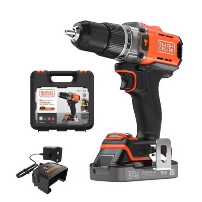 BLACK+DECKER 18V POWERCONNECT Cordless Hammer Drill