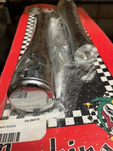 Joker Machine Handlebar Risers - Smooth Tops - 8" 03-82S DS-290170 NEW - Picture 3 of 5