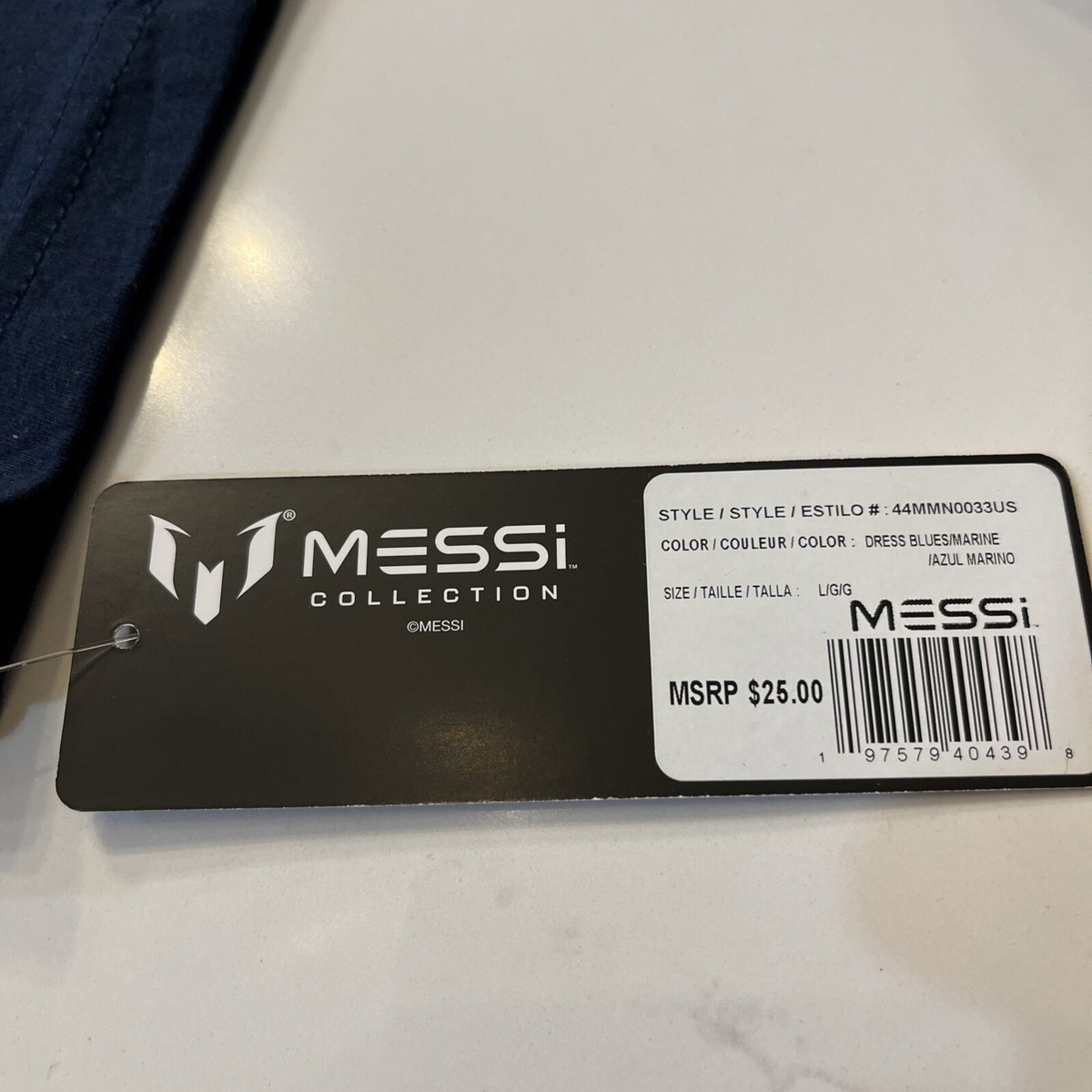 Messi Collection Logo Men's T-Shirt Size Large Navy Blue | eBay