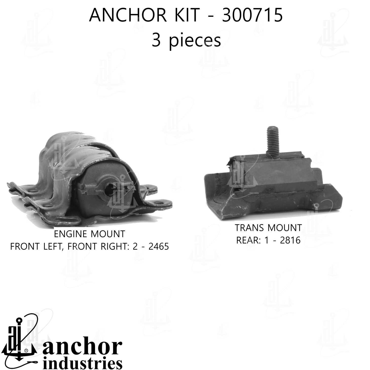 Anchor Engine Mount Kit for G30, G3500 300715