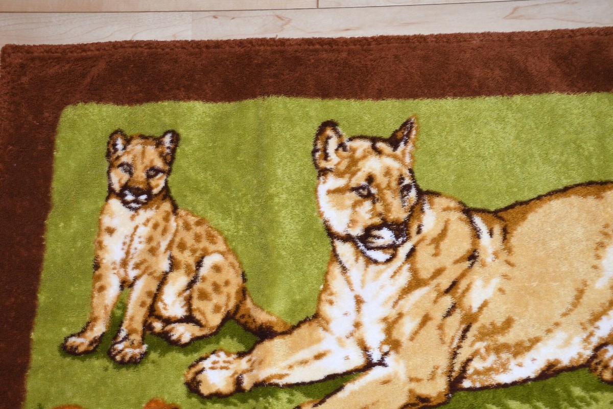HERMES　エルメス　バスマット Hermes Beach Towel Bath Mat Three Lion brown Cotton Ornament Rug