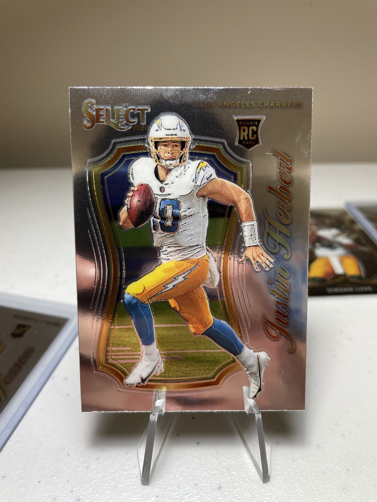 2020 Panini SELECT Football Justin Herbert Select Certified RC Rookie DIMPLE