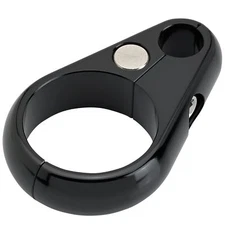 Black motorcycle Clutch Brake Cable Clamp 1" Frame Tube x 3/8" Cable harley chop