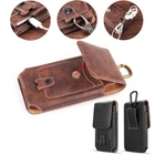 Cell Phone Case Pouch Holster w/ Belt Loop Metal Clip for Universal Smartphones