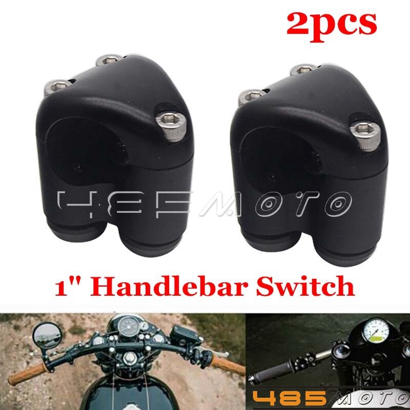 2Pcs Motorcycle 3-Button Hand Control Switch For Cafe Racer 25MM 1