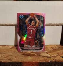 2022-23 Bowman U Basketball Jalen Hood-Schifino #57 1st Pink Refractor Lakers 