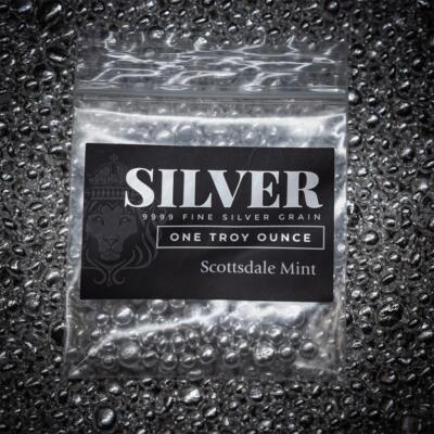 1 oz Silver Shot .9999 Fine Silver in Sealed Bag for Casting or