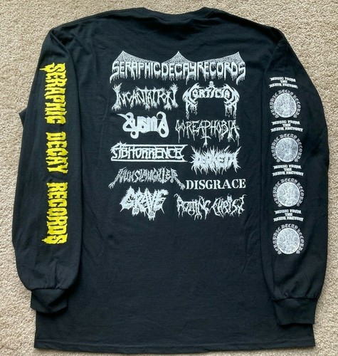 SERAPHIC DECAY LS SHIRT death metal lancia bulloni mortician incantesimo XYSMA - Foto 2 di 5