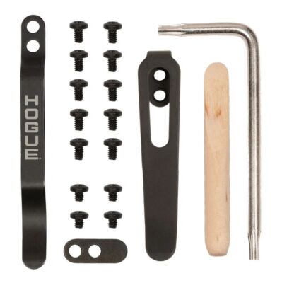Hogue - Deka Knife Pocket Clip & Torx Screw Kit - Black Finish 24280