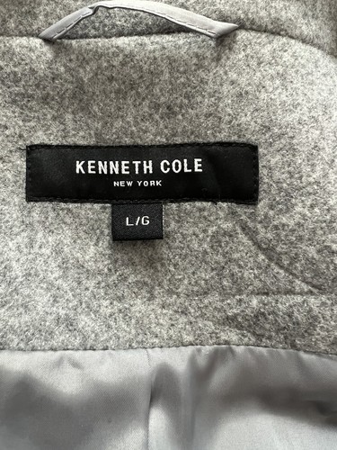 NWT, Light Gray Pea coat, Large, Beautiful, Fancy, Kenneth Cole New York - Picture 7 of 7