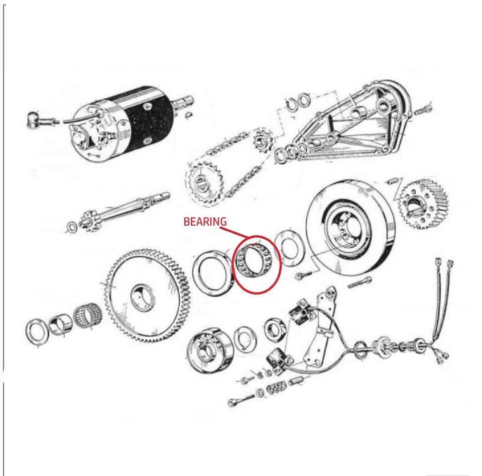 Embrague de arranque Ducati 350 500 600 650 Pantah TT2 79-87 Ruota Libera 079950195 Foto 2 de 2
