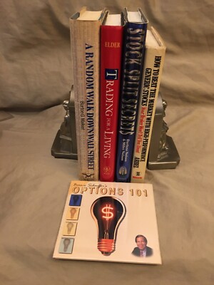 Lot of 4 Popular STOCK MARKET Books + OPTIONS CD Only $49.99