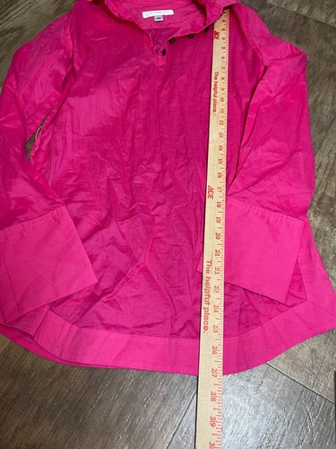 ISAAC MIZRAHI Shirt Dress Womens XS Pink Long Sleeve - Picture 2 of 4