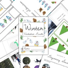 Winter Learning Worksheets  Fun  Educational Printable Activities Ages 3  7 