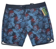 travis Mathew board shorts size 42 blue flowers nwt party hearty 1MW471 Eco