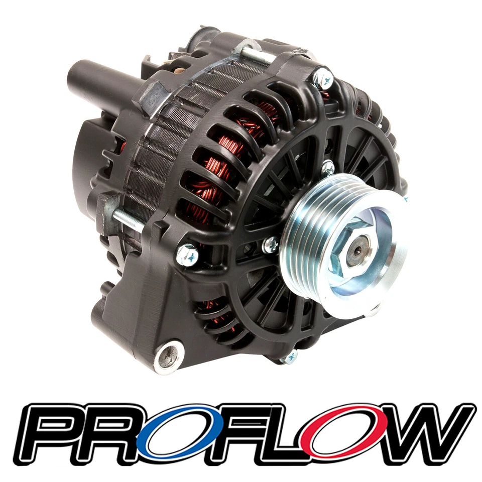 VT VX VY Holden Commodore LS1 5.7lt V8 Proflow Black Alternator 140 Amp Int Reg
