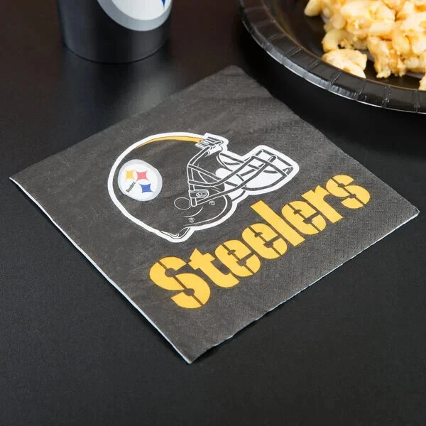 Creative Converting Pittsburgh Steelers 2 Ply Luncheon Napkins 12 Packs Of 16 - Image 2 of 2