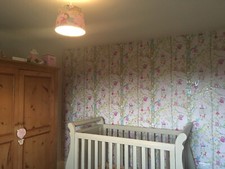 Boori Sleigh Cot Bed - Painted Annie Sloan Country Grey - Preloved