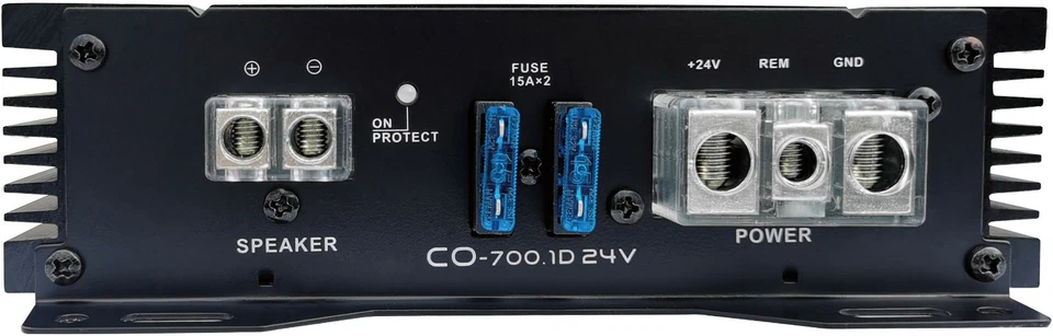 AUDIO SYSTEM CO-700.1D 24 Volt 1-Kanal Verstärker Subwoofer Endstufe 24V LKW Bus - Bild 4 von 4